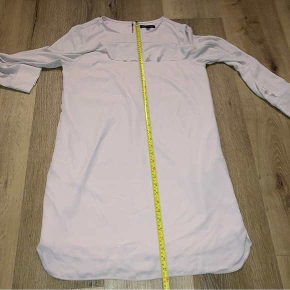 Banana Republic Women’s Ruffle-Front Dress |Pink | Romantic | Size 10 - Picture 8 of 15